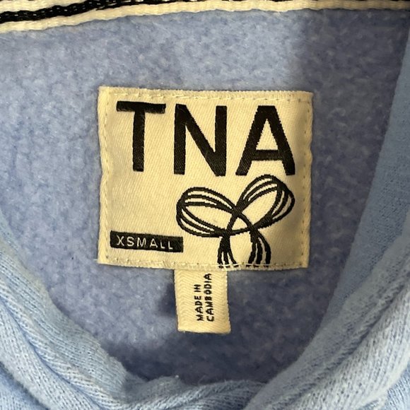 TNA logo blue hoodie - size XS - Picture 2 of 4